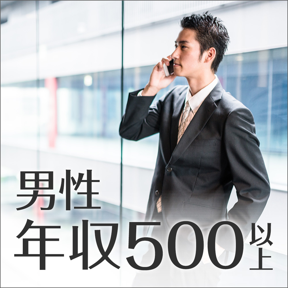 男性年収500万円以上/ハイステータス編